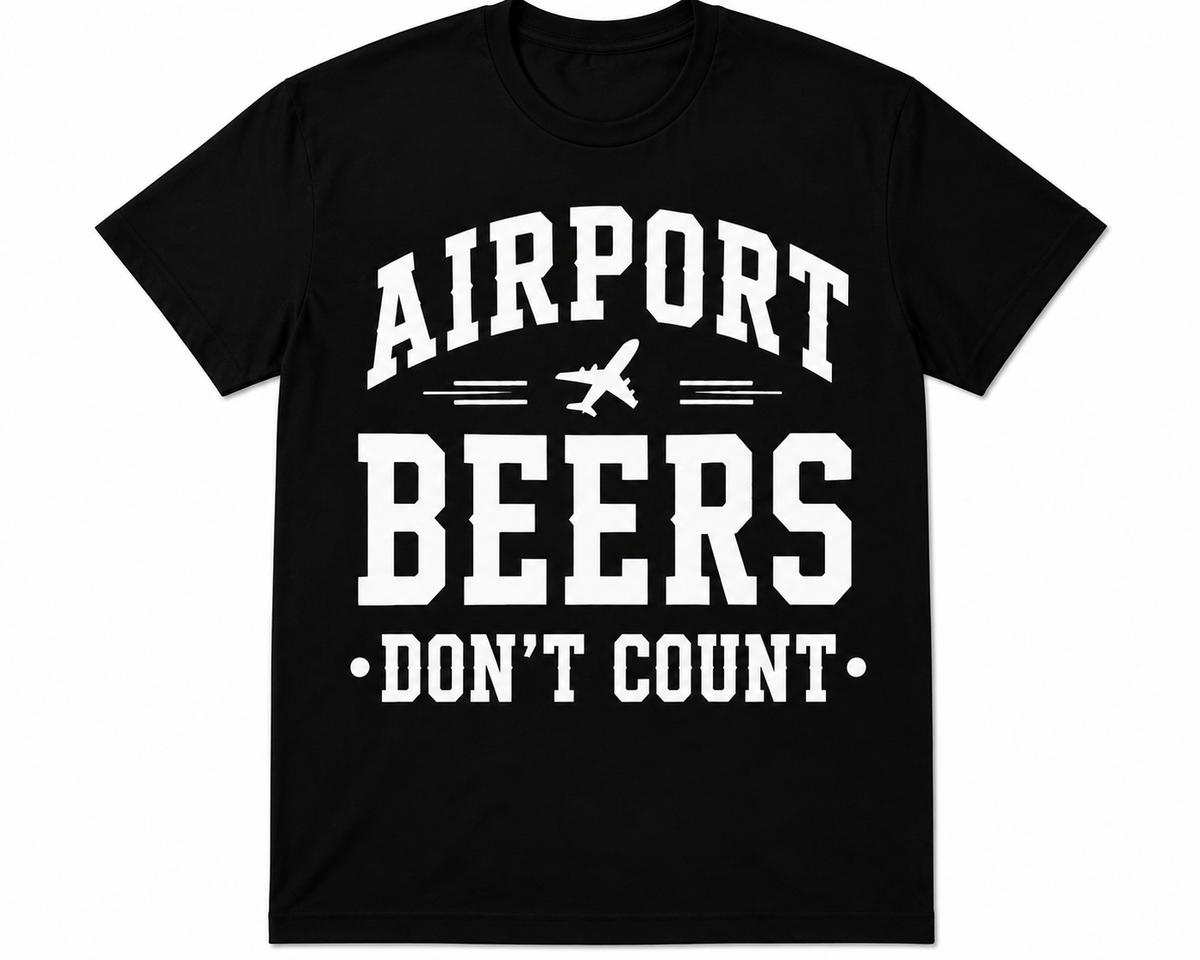 Airport Beers Don't Count T Shirt